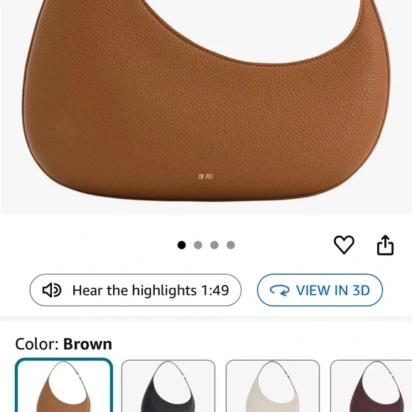 JW PEI Brown Harlee Shoulder Bag - Picture 6 of 6